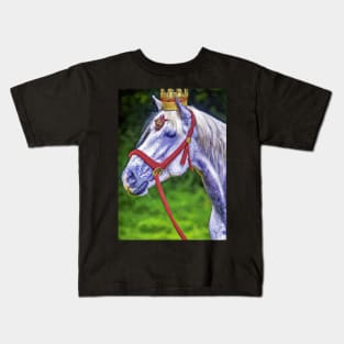 Horse with Crown Kids T-Shirt